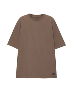 Рубашка, коричневый Pull & bear