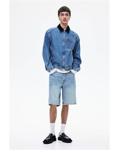 Свободные джинсовые шорты, синий H&m