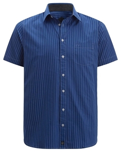 Повседневная рубашка Comfort fit Button Up Shirt Perttu, синий Jan vanderstorm