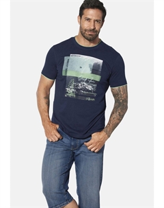Футболка с принтом HAKEJAN, темно-синий Jan vanderstorm