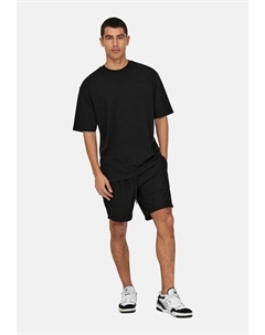 Тканевые шорты, черный Only & sons
