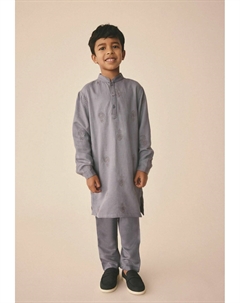 Рубашка EMBROIDERED - REGULAR FIT, серый Next