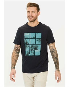 Футболка с принтом, темно-синий Camel active