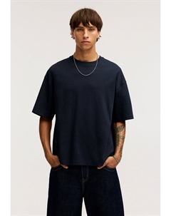 Базовая футболка BOXY FIT , темно-синий Pull & bear