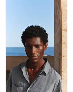 Рубашка свободного покроя., серый H&m