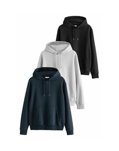 Толстовка 3 PACK, черный Next