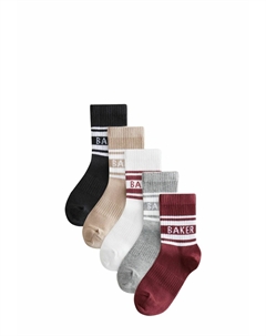 Носки 5 PACK, красный Baker by ted baker