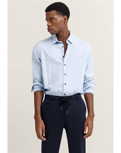 Рубашка HERREN HEMD MIT STRUKTUROPTIK, светло-голубой Bugatti