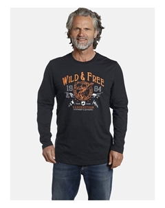 Топ с длинными рукавами STAAF, черный Jan vanderstorm