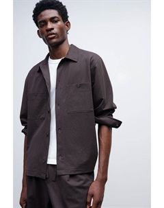 Рубашка свободного покроя., коричневый H&m