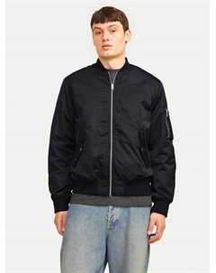 Куртка-Бомбер стандартный крой Ocean 12256857, черный Jack & jones