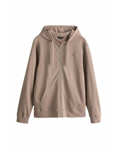 Толстовка на молнии LIGHTWEIGHT THROUGH HOODIE, бежевый Next