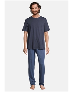 Пижама NIGHT & HOME SET, синий Schiesser