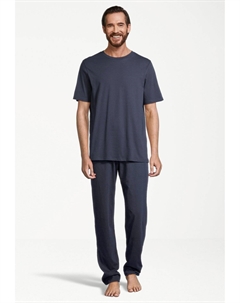 Пижама NIGHT & HOME SET, темно-синий Schiesser