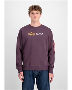 Толстовка LABEL , фиолетовый Alpha industries
