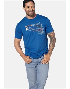 Футболка с принтом, синий Jan vanderstorm