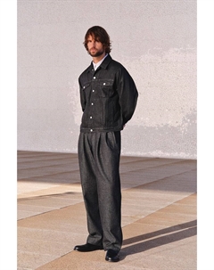 Джинсовые брюки свободного кроя, черный H&m