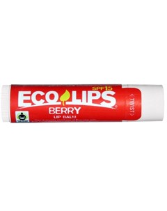 Бальзам для губ SPF15 ягодный аромат 4 25г Eco lips