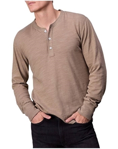 Классическая футболка Henley с принтом rag &bone Flame, коричневый/бежевый Rag & bone