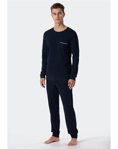 Пижамный комплект SET, темно-синий Schiesser