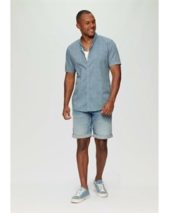 Рубашка REGULAR, светло-голубой Qs