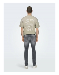 Джинсы облегающего кроя NOOS, серый Only & sons