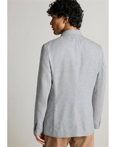 Пиджак-блейзер SLIM FIT TEXTURED LINEN BLEND, синий Next