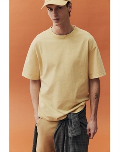 Застиранная футболка свободного покроя., желтый H&m