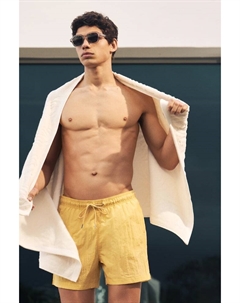 Мятые шорты для плавания, желтый H&m