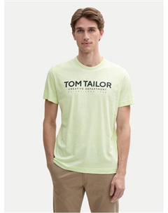 Футболка обычного кроя 1045940, зеленый Tom tailor