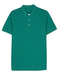 Рубашка поло с вышитым логотипом, зеленый Fay