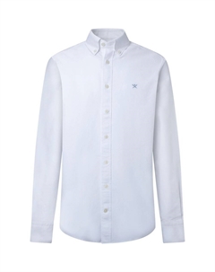 Рубашка с длинным рукавом Washed Oxford, белый Hackett