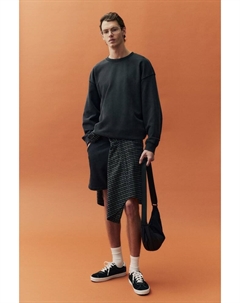 Выцветшая толстовка свободного покроя., черный H&m