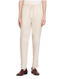 Брюки прямого кроя Alpha с кулиской из смеси хлопка Sandro