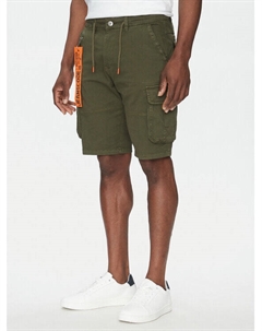Шорты из ткани обычного кроя Inpearl 70-762, хаки Indicode