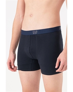 Боксеры с логотипом - 3 пары, черный Gap