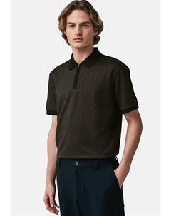 Рубашка поло REGULAR FIT-SQUARE PATTERN QUARTER ZIP, черный Next