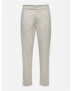 Брюки чинос зауженного кроя Lou 22031615, бежевый Only & sons