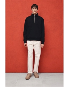 Толстовка с застежкой-молнией, прямого кроя., черный H&m