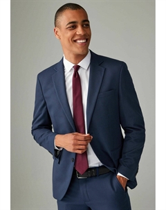 Элегантный пиджак TEXTURED REGULAR FIT, синий Next