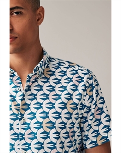 Рубашка с короткими рукавами с принтом Scion, синий Next