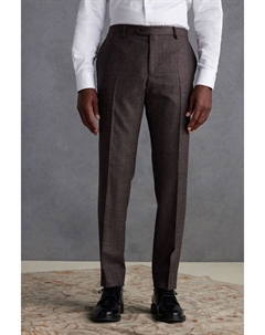 Приталенный фирменный костюм в клетку Marzotto: брюки, красный Next