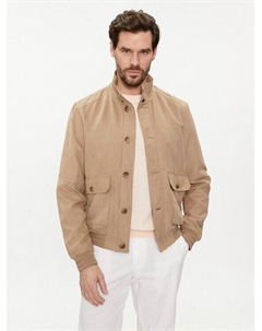 Бомбер стандартного кроя, коричневый Geox