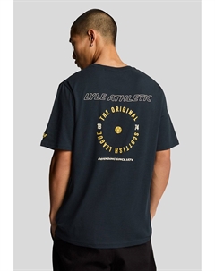 Футболка с принтом GRAPHIC, темно-синий Lyle & scott