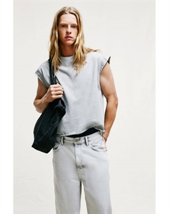 Майка свободного кроя, серый H&m