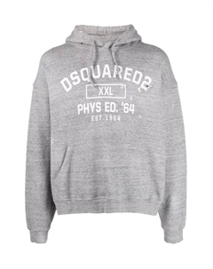 Толстовка с капюшоном оверсайз, серый Dsquared2