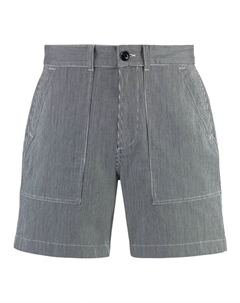 Полосатые хлопковые шорты бермуды, мультиколор Woolrich