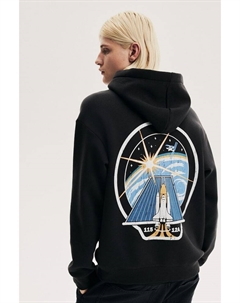 Толстовка с капюшоном свободного кроя с принтом, мультиколор H&m