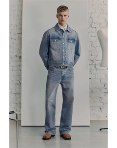 Джинсы свободного кроя с закрученными краями, синий H&m