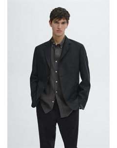 Пиджак-блейзер, темно-синий Massimo dutti